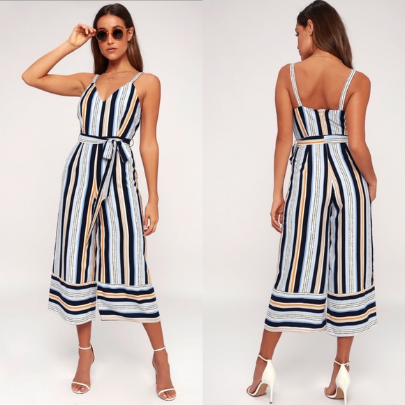 Lost + Wander Pants - Lost & Wander stripe jumpsuit
